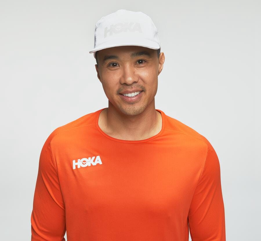 Top Hoka One One Hombre - Performance 3/4 Sleeve - Naranjas - IDE603925